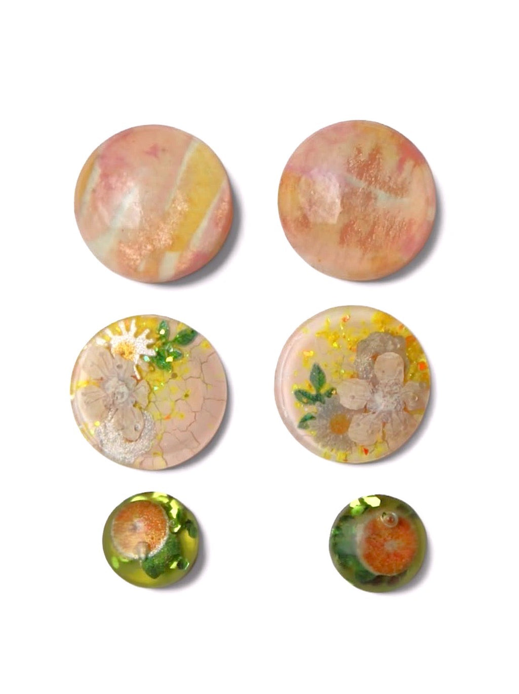 Aretes Acuarela - Cítricos