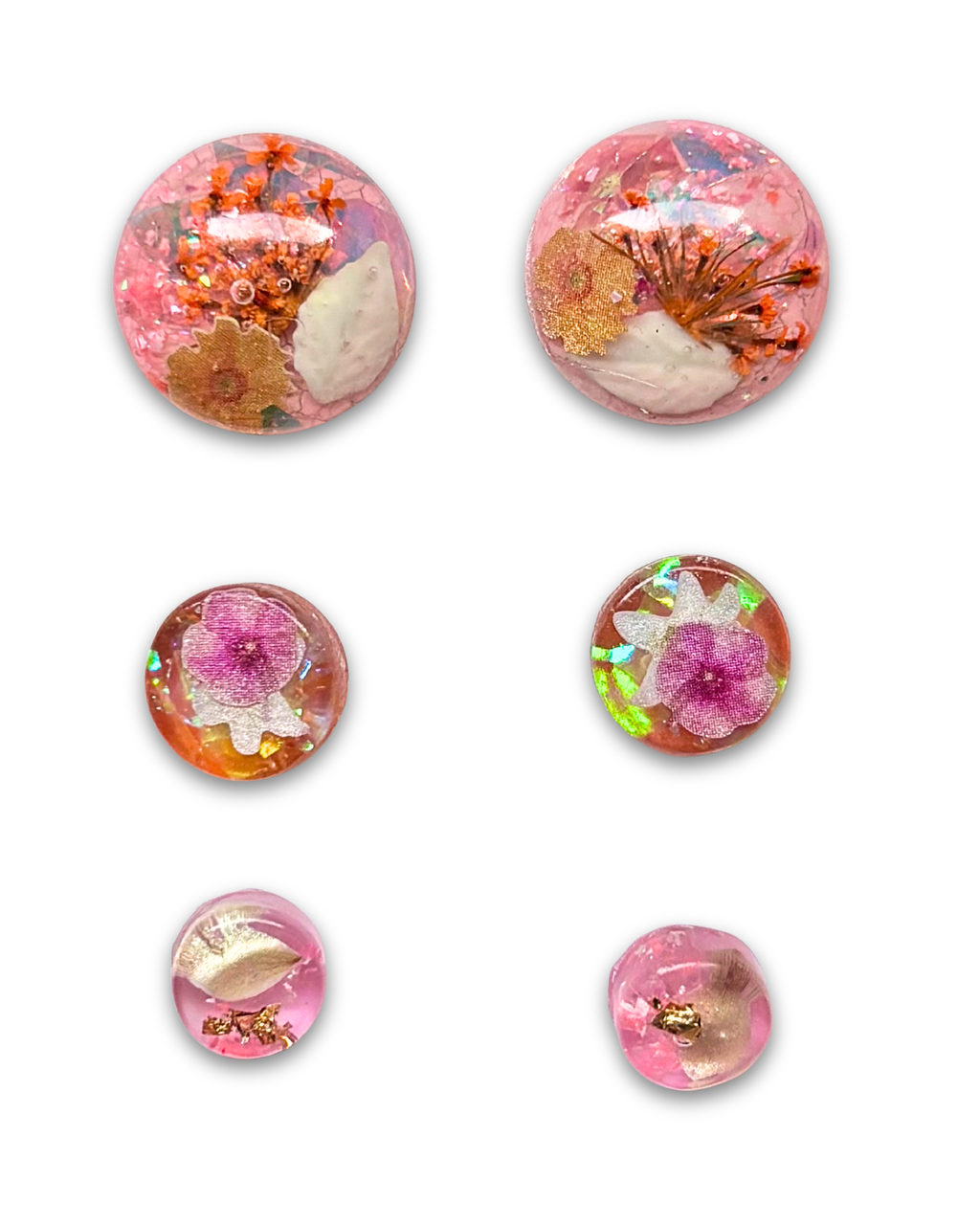 Aretes Acuarela - Coral